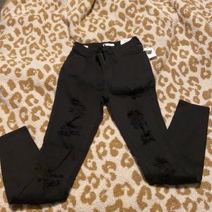 NWT PACSUN black ripped high rise jeggings